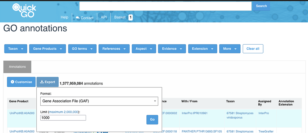 GO file formats: GAF 2.2 - GO - Alliance of Genome Resources Community ...
